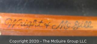 Vintage Wright McGill Granger Bamboo or Cane Fly Fishing Rod, Hexagon, 85".