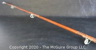 Vintage Fly Fishing Rod, Wood, 84".