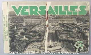 Vintage Souvenir Postcard Book - Versailles Paris France