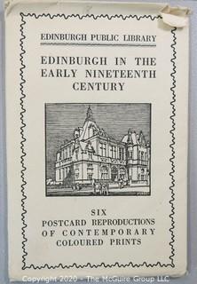 Vintage Souvenir Postcard Envelope - Edinburgh Scotland in the Nineteenth Century