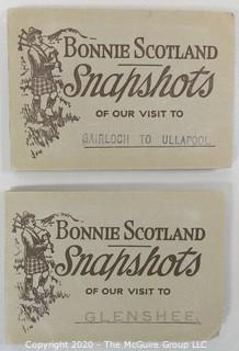 Two Vintage Bonnie Scotland Snapshots Souvenir Books - Glenshee & Gairloch to Ullapool, Scotland