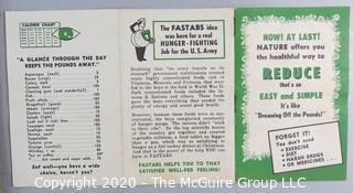 Group of Vintage Ephemera included Recipe Cards