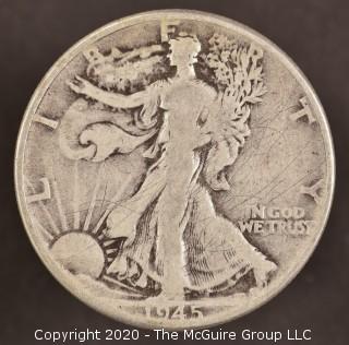 1945 Liberty Walking Half Dollar