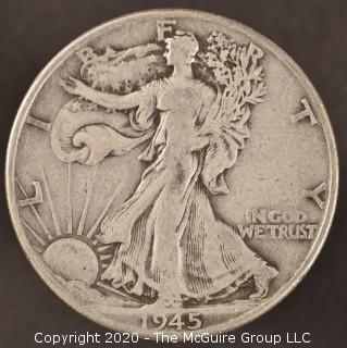 1945 Liberty Walking Half Dollar