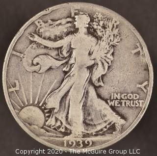 1939 Liberty Walking Half Dollar