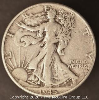 1945 Liberty Walking Half Dollar