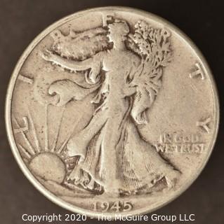 1945 Liberty Walking Half Dollar