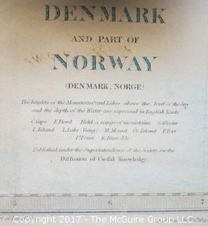 Map of Denmark and Norway; engraved by J. and C. Wallace; published 1833