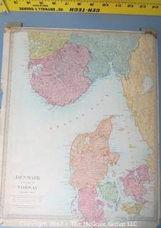 Map of Denmark and Norway; engraved by J. and C. Wallace; published 1833