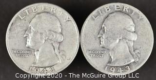 1943, 1943-D Washington Quarters