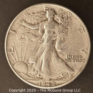 1942 Liberty Walking Half Dollar