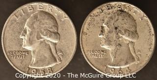 1958-D, 1964 Washington Quarters