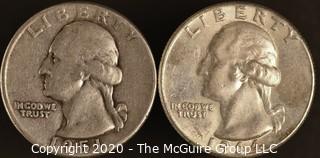 1951, 1964 Washington Quarters