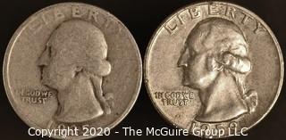 1935, 1959-D Washington Quarters