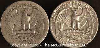 1935, 1959-D Washington Quarters