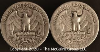 1943, 1941 Washington Quarters