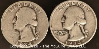 1934, 1934 Washington Quarters