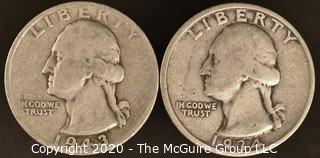 1943-S, 1934 Washington Quarters