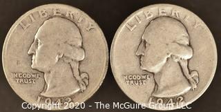 1942, 1942-S Washington Quarters