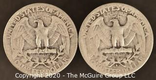 1942, 1942-S Washington Quarters