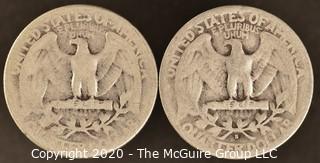 1943, 1943-S Washington Quarters