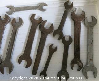 Collection of 15 Vintage Farm Wrenches.