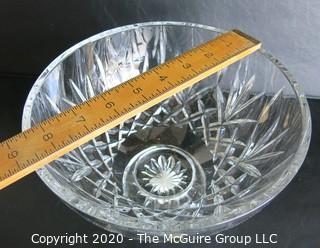 Waterford Cut Crystal Pedestal Bowl. Measures approximately 5 3/4" x 8 1/2".