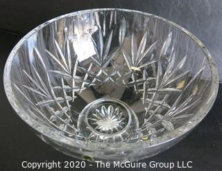 Waterford Cut Crystal Pedestal Bowl. Measures approximately 5 3/4" x 8 1/2".