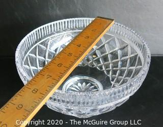 Waterford Cut Crystal Pedestal Bowl.  Measures approximately 14" x 9" x 9".
