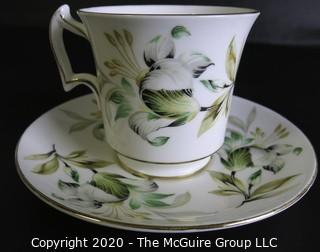 Porcelain English Bone China Teacup and Saucer made by Royal Chelsea.