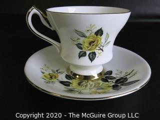 Porcelain Bone China Teacup and Saucer imade by Society in England.