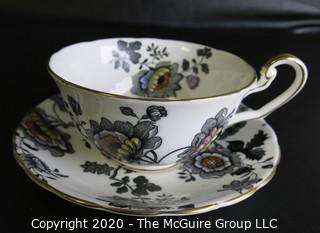 Porcelain Bone China Teacup and Saucer in Mandarin pattern made by Victoria C&E in England.