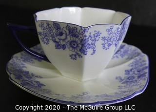 Porcelain Bone China Teacup and Saucer made by Shelley in England.