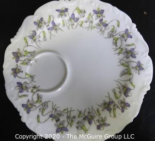 Porcelain Bone China Teacup and Toast Snack Plate made by B.W.M.& Co. in England.