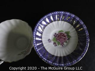 Porcelain Bone China Teacup and Saucer made by Gladstone China in England.