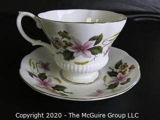 Porcelain Bone China Teacup and Saucer made by Royal Albert in England.