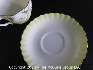 Porcelain Bone China Teacup and Saucer made in Rainbow pattern made by Royal Albert in England.