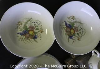 Partial set of Ballerina China Place Settings and Serving Pieces. 