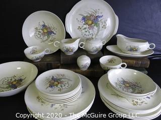 Partial set of Ballerina China Place Settings and Serving Pieces. 