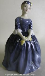 Vintage Royal Doulton Porcelain Figurine "Cherie". Measures approximately 6" tall. 