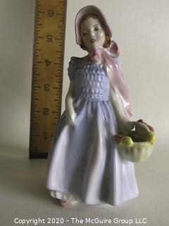 Vintage Royal Doulton Porcelain Figurine "Wendy". Measures approximately 6 1/2" tall.