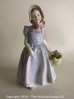 Vintage Royal Doulton Porcelain Figurine "Wendy". Measures approximately 6 1/2" tall.