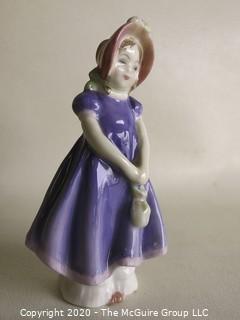 Vintage Royal Doulton Porcelain Figurine "Ivy". Measures approximately 5 1/2" tall.