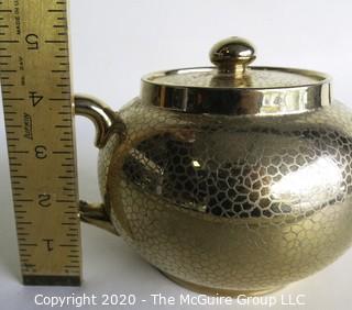 Vintage Gold Gilt Gibson & Sons Burslem Tea Pot, Made in England.  Measures Approximately 5".  