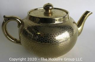 Vintage Gold Gilt Gibson & Sons Burslem Tea Pot, Made in England.  Measures Approximately 5".  