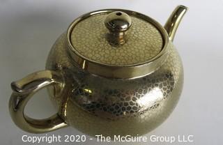 Vintage Gold Gilt Gibson & Sons Burslem Tea Pot, Made in England.  Measures Approximately 5".  