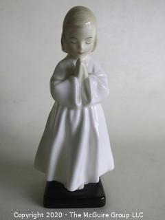 Vintage Royal Doulton Porcelain Figurine "Bedtime". Measures approximately 6" tall.