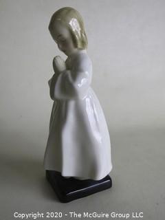 Vintage Royal Doulton Porcelain Figurine "Bedtime". Measures approximately 6" tall.