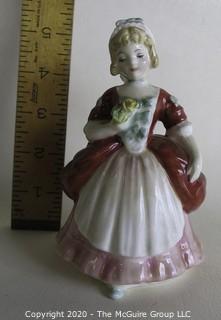 Vintage Royal Doulton Porcelain Figurine "Valerie". Measures approximately 5 1/2" tall.