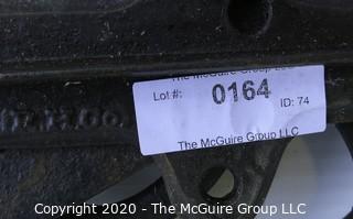 Two Old R.H. Co. Iron Pulleys.  Measures approximately 17" long. 
